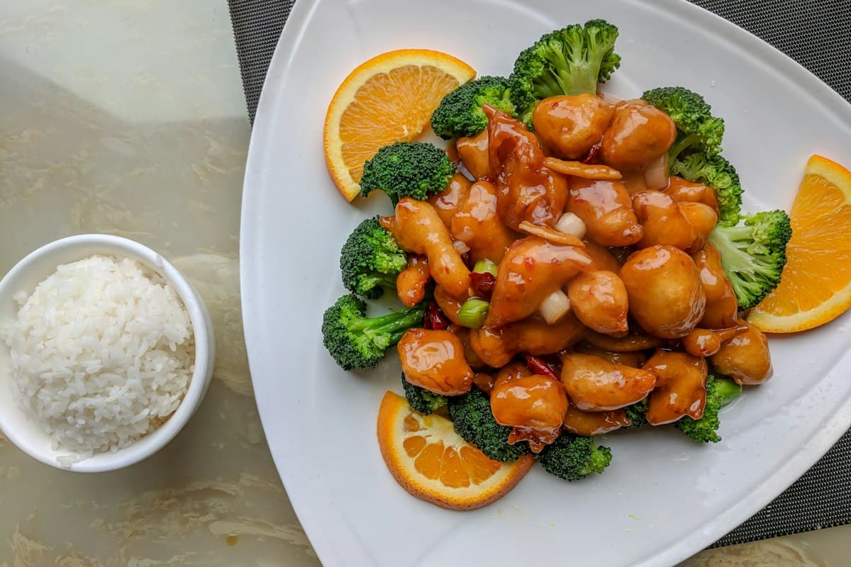 Grilled teriyaki-style chicken