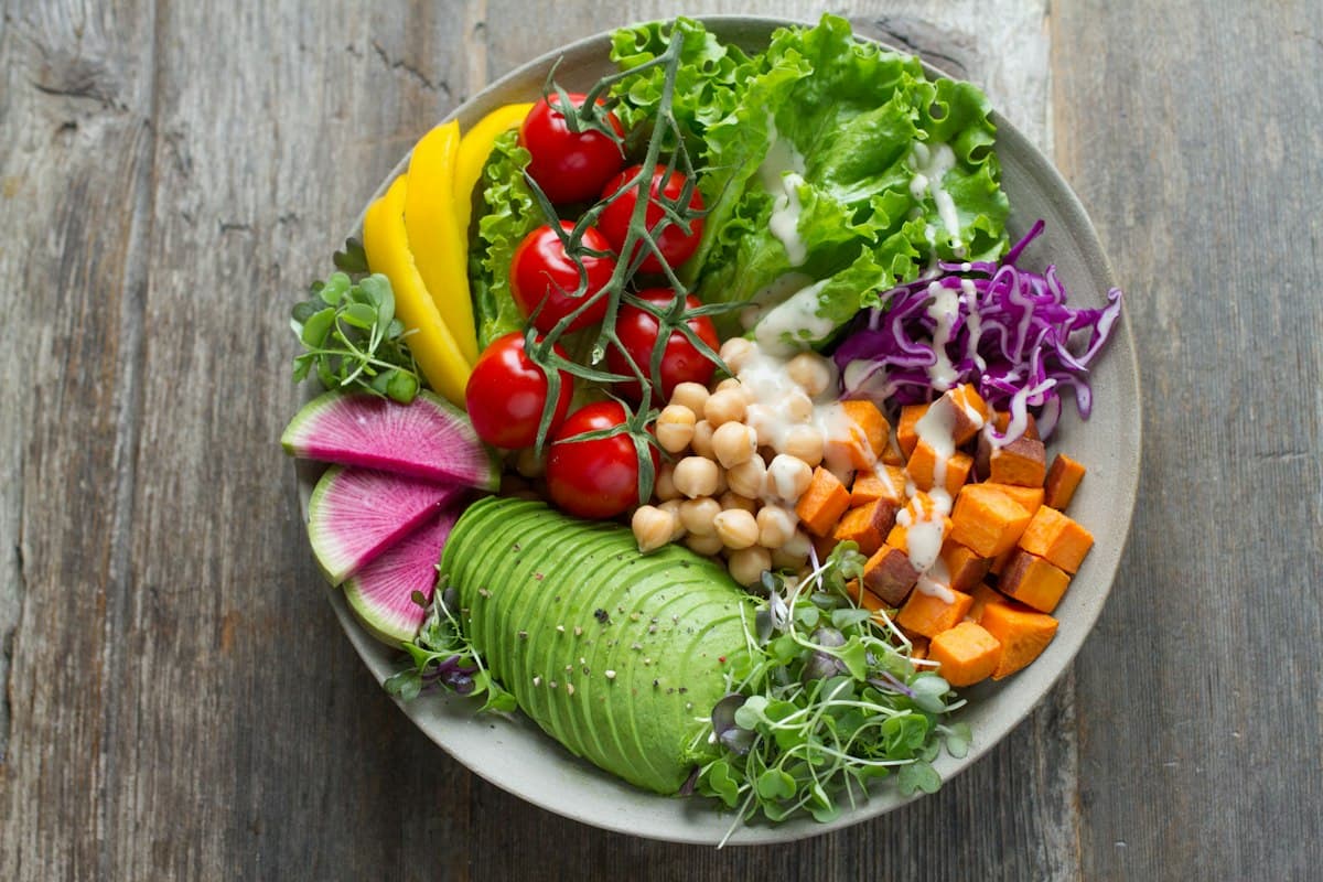 Vegetable and tofu bowl